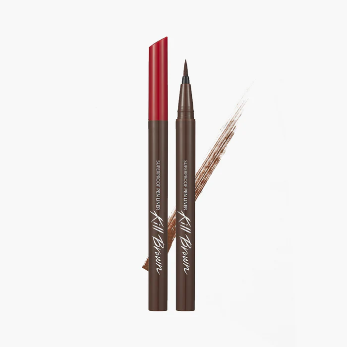 skincare-kbeauty-glowtime-clio superproof pen liner kill brown 03 cacao brown