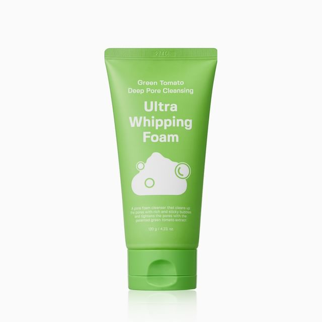 skincare-kbeauty-glowtime-sungboon editor green tomato deep pore cleansing ultra whipping foam