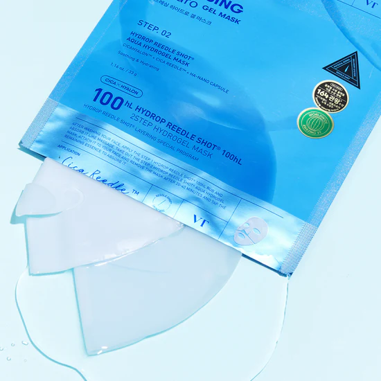 skincare-kbeauty-glowtime-vt cosmetics hydrop reedle shot 100hL 2 step hydrogel mask