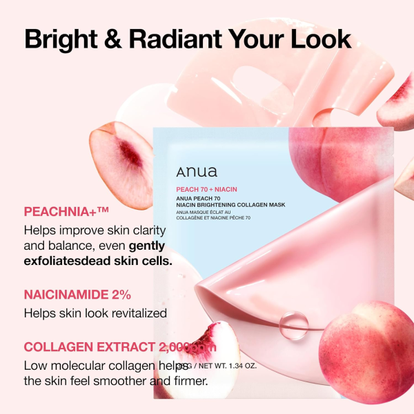 skincare-kbeauty-glowtime-anua peach 70 niacin brightening collagen mask