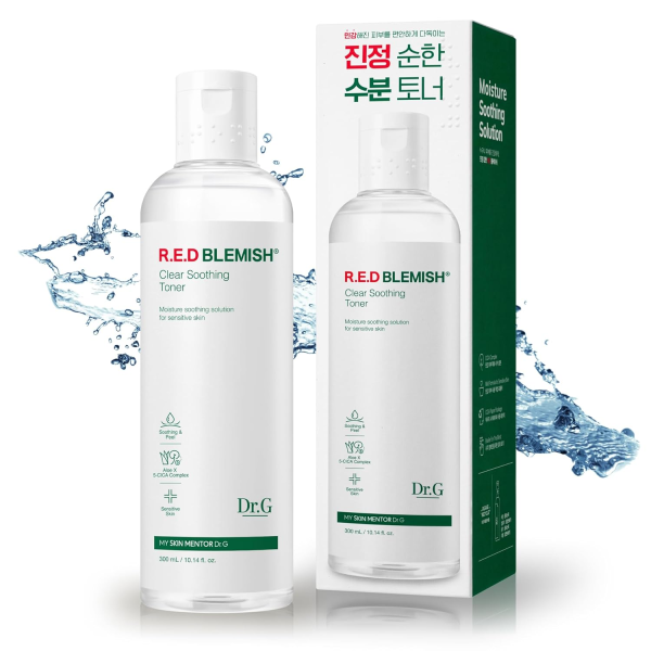 skincare-kbeauty-glowtime-dr g red blemish clear soothing toner 300ml