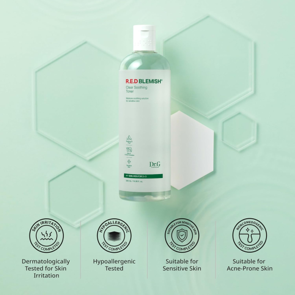 skincare-kbeauty-glowtime-dr g red blemish clear soothing toner 300ml