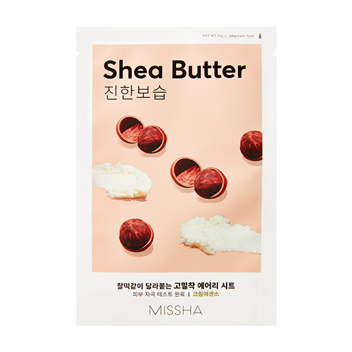 skincare-kbeauty-glowtime-missha airy fit sheet mask shea butter