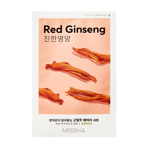 skincare-kbeauty-glowtime-missha airy fit sheet mask red ginseng