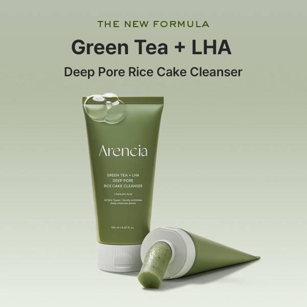 skincare-kbeauty-glowtime-arencia green tea LHA Deep POre Rice Caake Cleanser