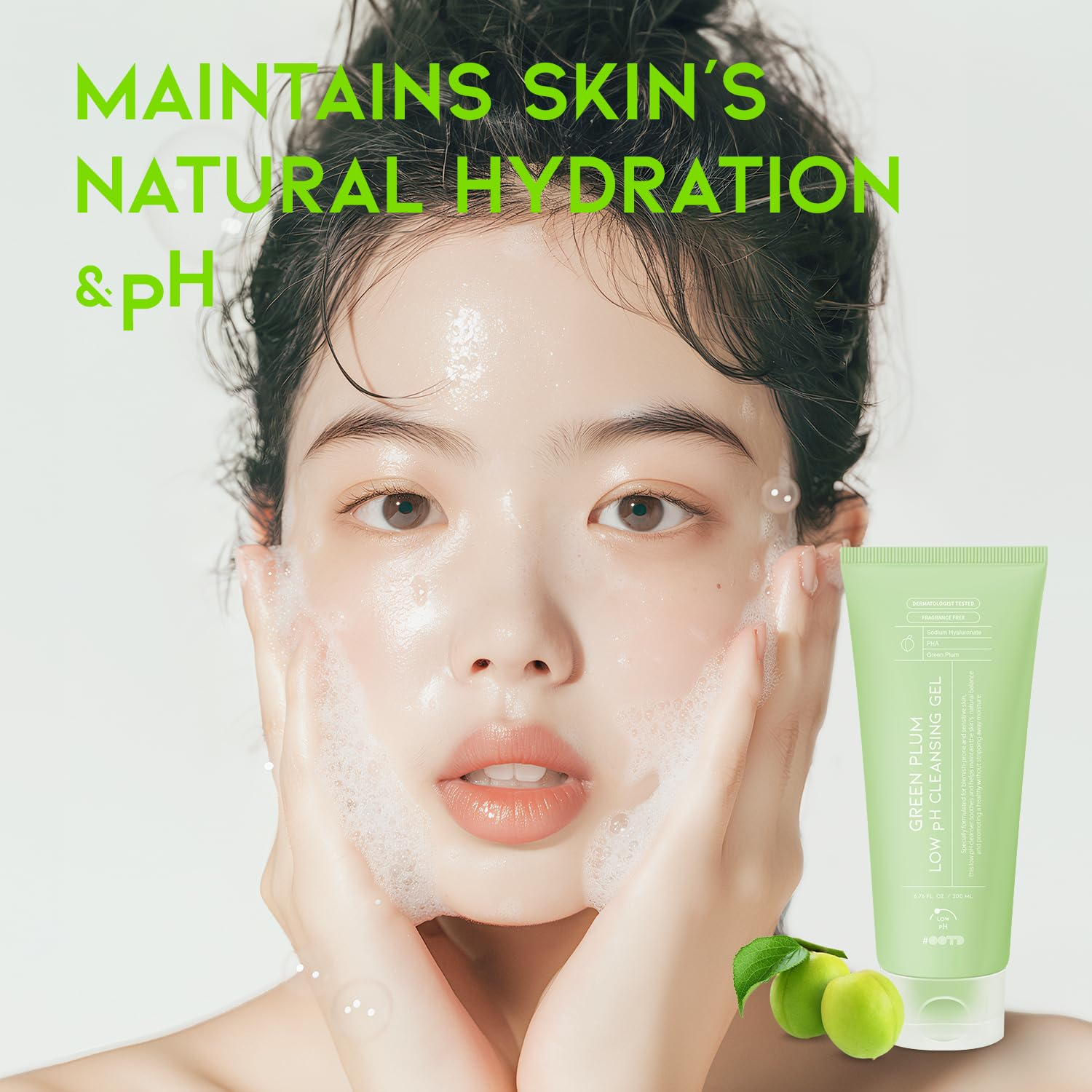 skincare-kbeauty-glowtime-ootd beauty green plum low ph cleansing gel