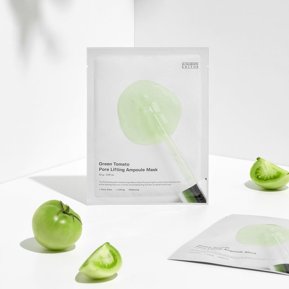 skincare-kbeauty-glowtime-sungboon editor green tomato pore lifting ampoule mask