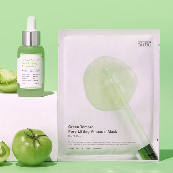 skincare-kbeauty-glowtime-sungboon editor green tomato pore lifting ampoule mask
