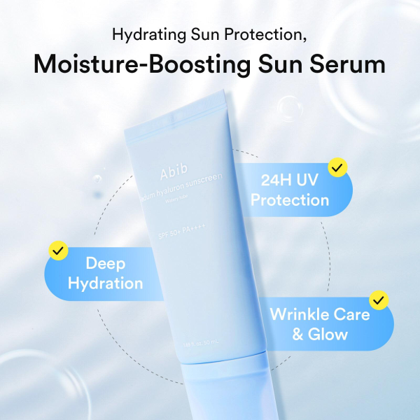 skincare-kbeauty-glowtime-abib sedum hyaluron sunscreen watery tube
