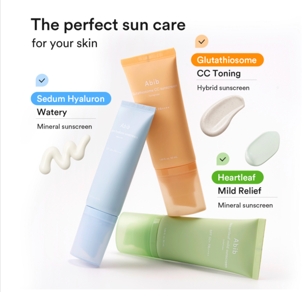 skincare-kbeauty-glowtime-abib sedum hyaluron sunscreen watery tube