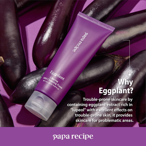skincare-kbeauty-glowtime-papa recipe eggplant clearing mild cleansing foam