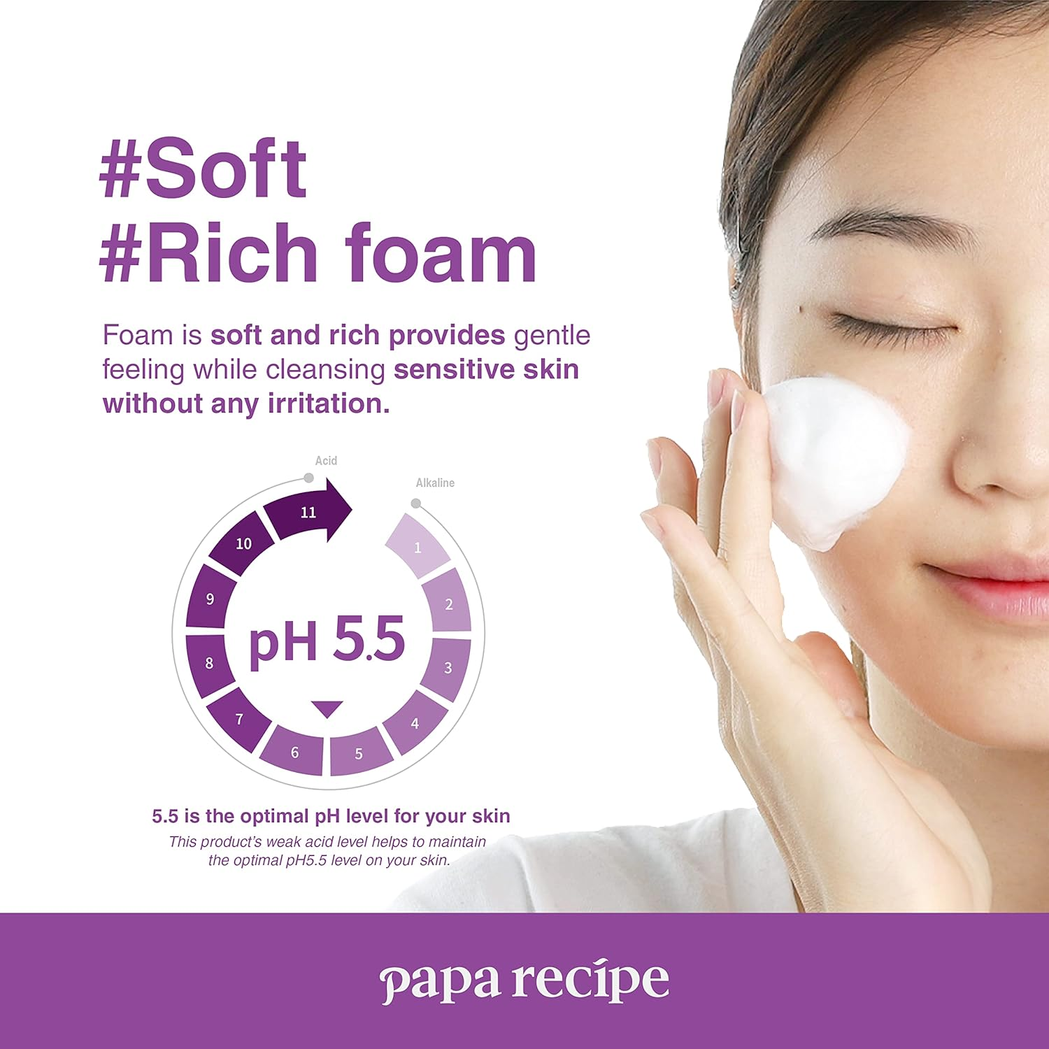 skincare-kbeauty-glowtime-papa recipe eggplant clearing mild cleansing foam