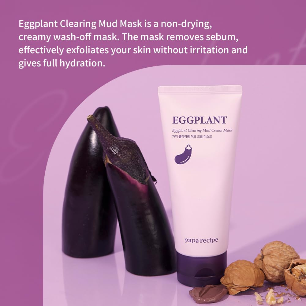 skincare-kbeauty-glowtime-papa recipe egg plant clearing mud cream