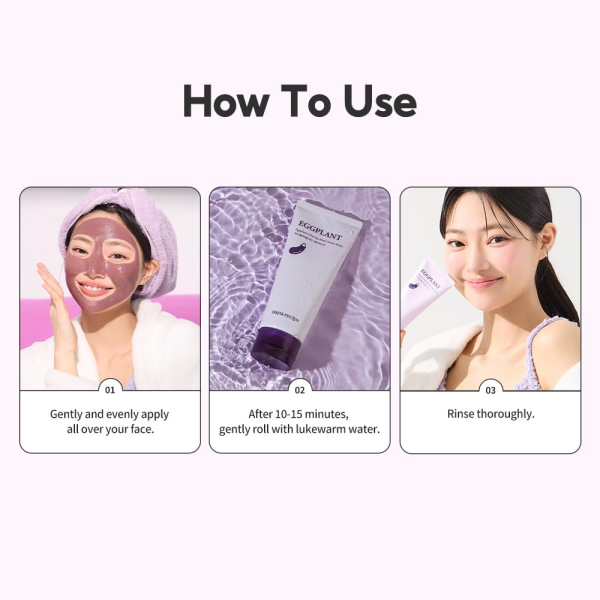 skincare-kbeauty-glowtime-papa recipe egg plant clearing mud cream