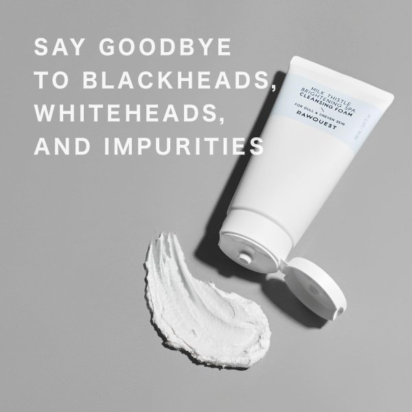 skincare-kbeauty-glowtime-rawquest milk thistle brightening spa cleansing foam