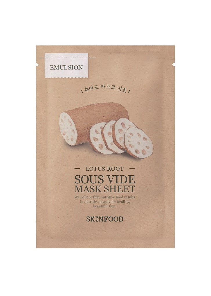 skincare-kbeauty-glowtime-skinfood sous vide mask sheet lotus root