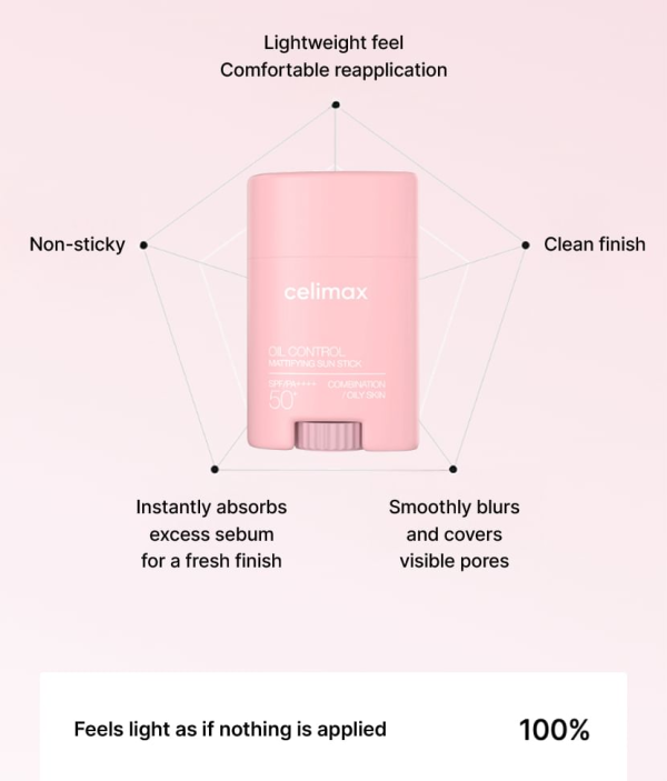 skincare-kbeauty-glowtime-celimax oil control mattifying sun stick