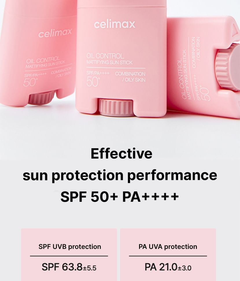 skincare-kbeauty-glowtime-celimax oil control mattifying sun stick