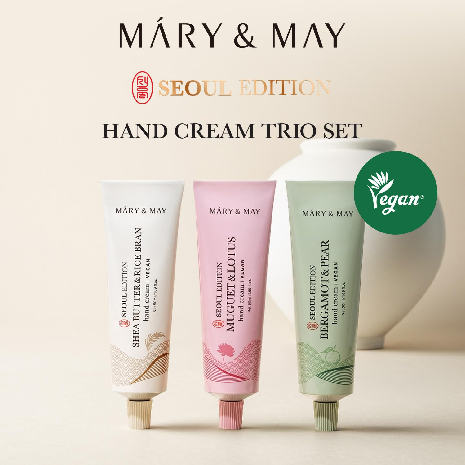 skincare-kbeauty-glowtime-mary and may seoul edition shea butter and rice bran hand cream trio set