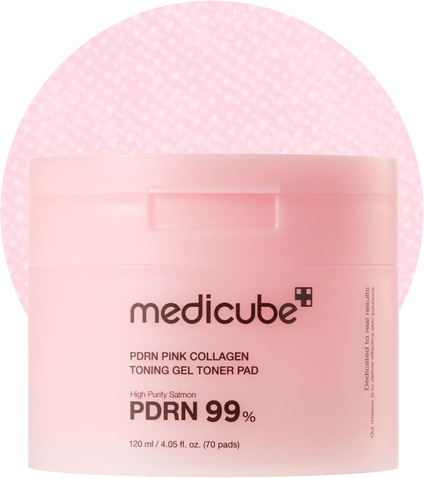 skincare-kbeauty-glowtime-medicube pdrn pink collagen toning gel toner pad