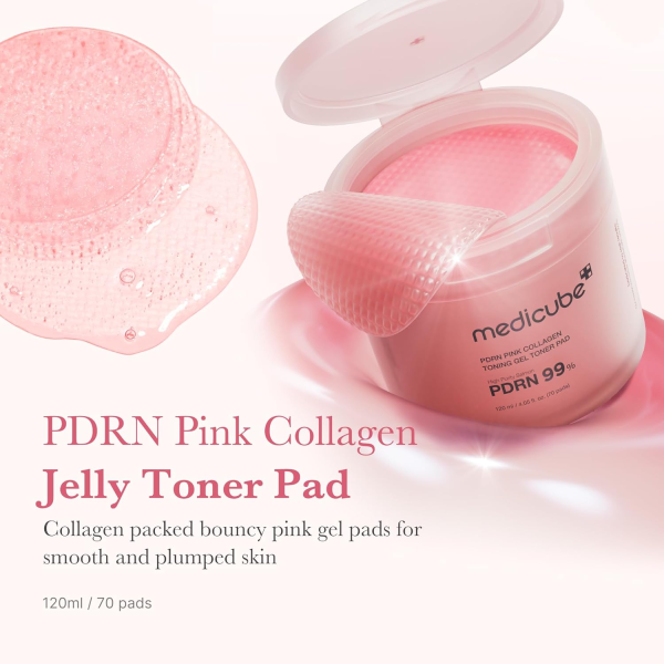 skincare-kbeauty-glowtime-medicube pdrn pink collagen toning gel toner pad