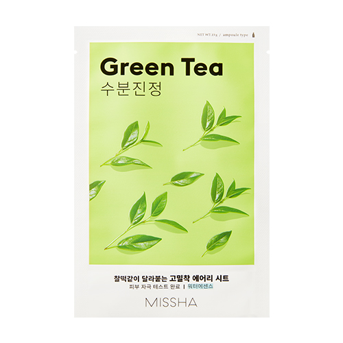 skincare-kbeauty-glowtime-missha airy fit sheet mask green tea