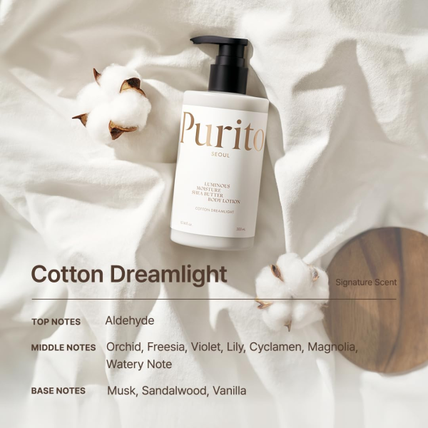 skincare-kbeauty-glowtime-purito luminous moisture shea butter body lotion cotton dreamlight
