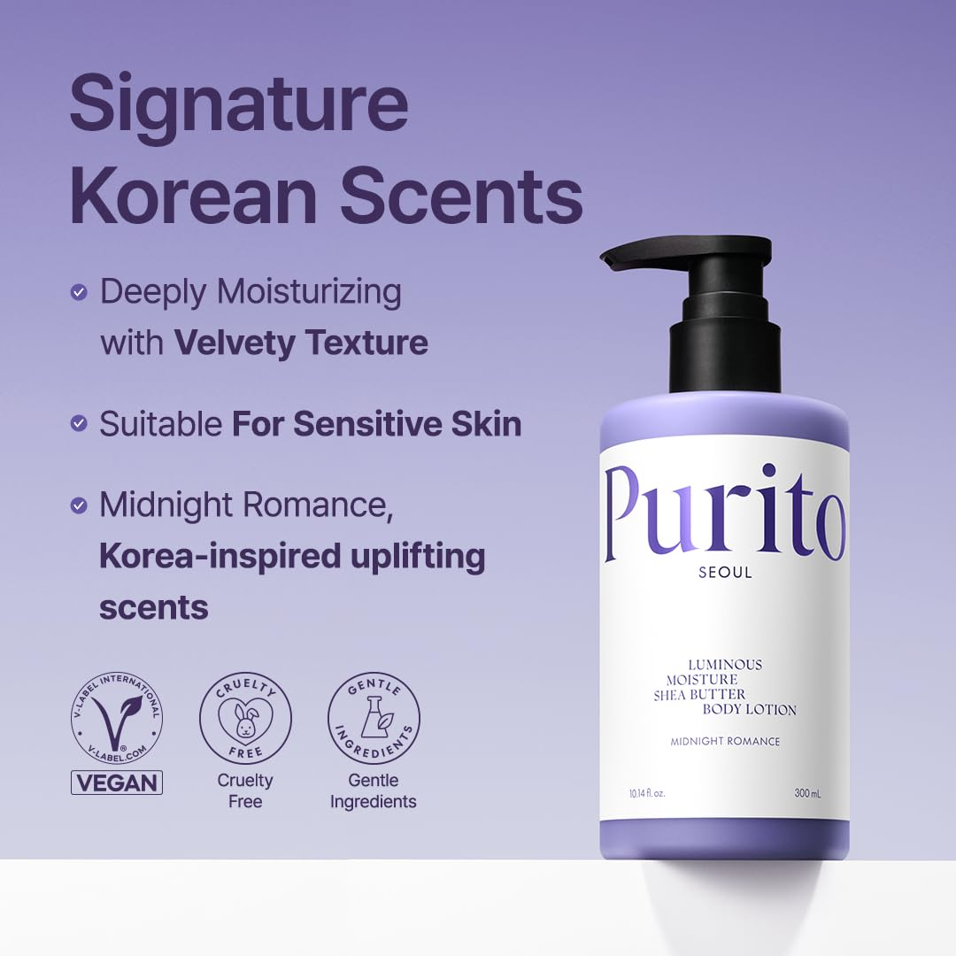 skincare-kbeauty-glowtime-purito moisutre shea butter body lotion midnight romance