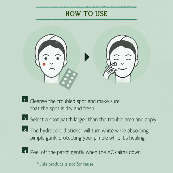 skincare-kbeauty-glowtime-skinfood cica clear spot patch