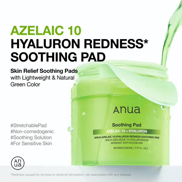 skincare-kbeauty-glowtime-anua azelaic acid soothing pad