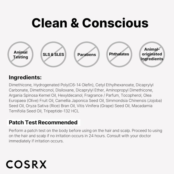 skincare-kbeauty-glowtime-cosrx peptide 132 ultra perfect hair bonding oil serum