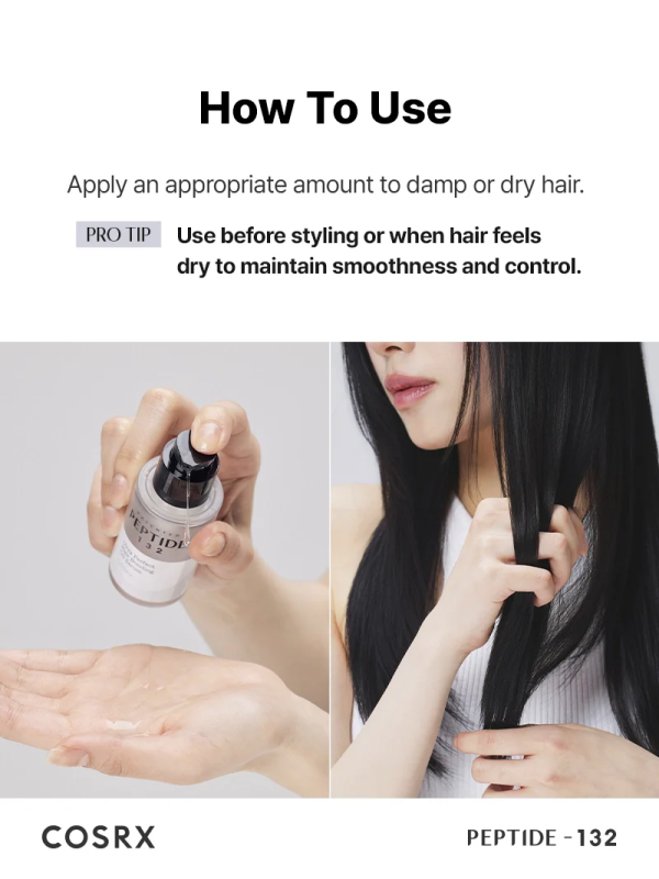 skincare-kbeauty-glowtime-cosrx peptide 132 ultra perfect hair bonding oil serum