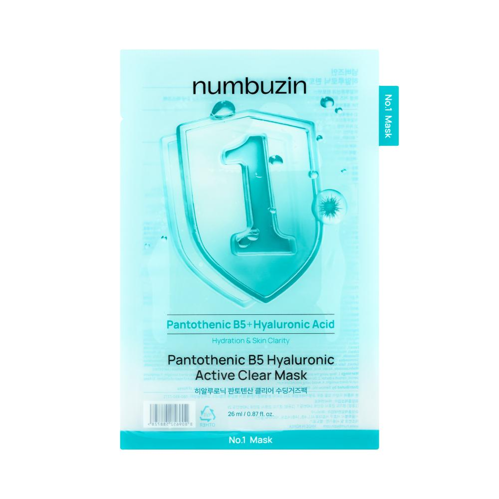 skincare-kbeauty-glowtime-numbuzin 1 pantothenic B5 hyalurnonic active clear mask
