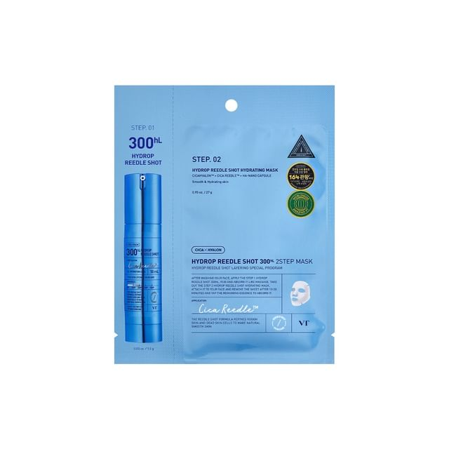 skincare-kbeauty-glowtime-vt cosmetics hydrop reedle shot 300hL 2 step mask
