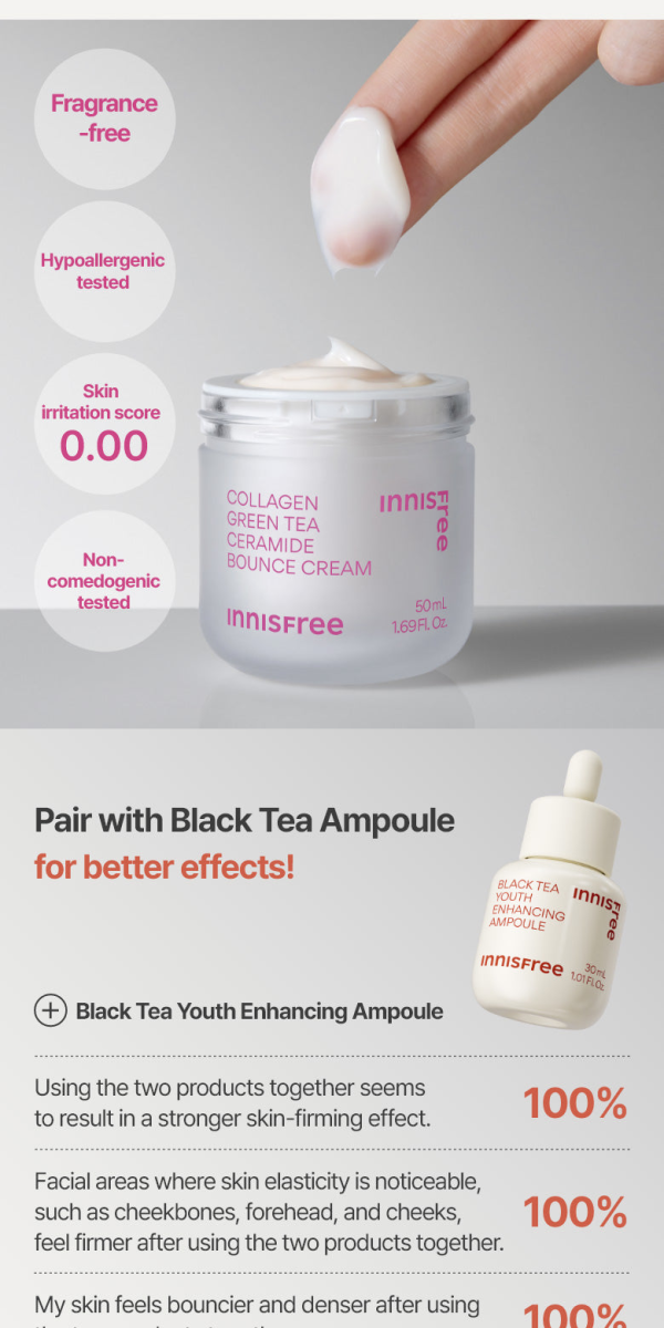 skincare-kbeauty-glowtime-innisfree collagen green tea ceramide bounce cream