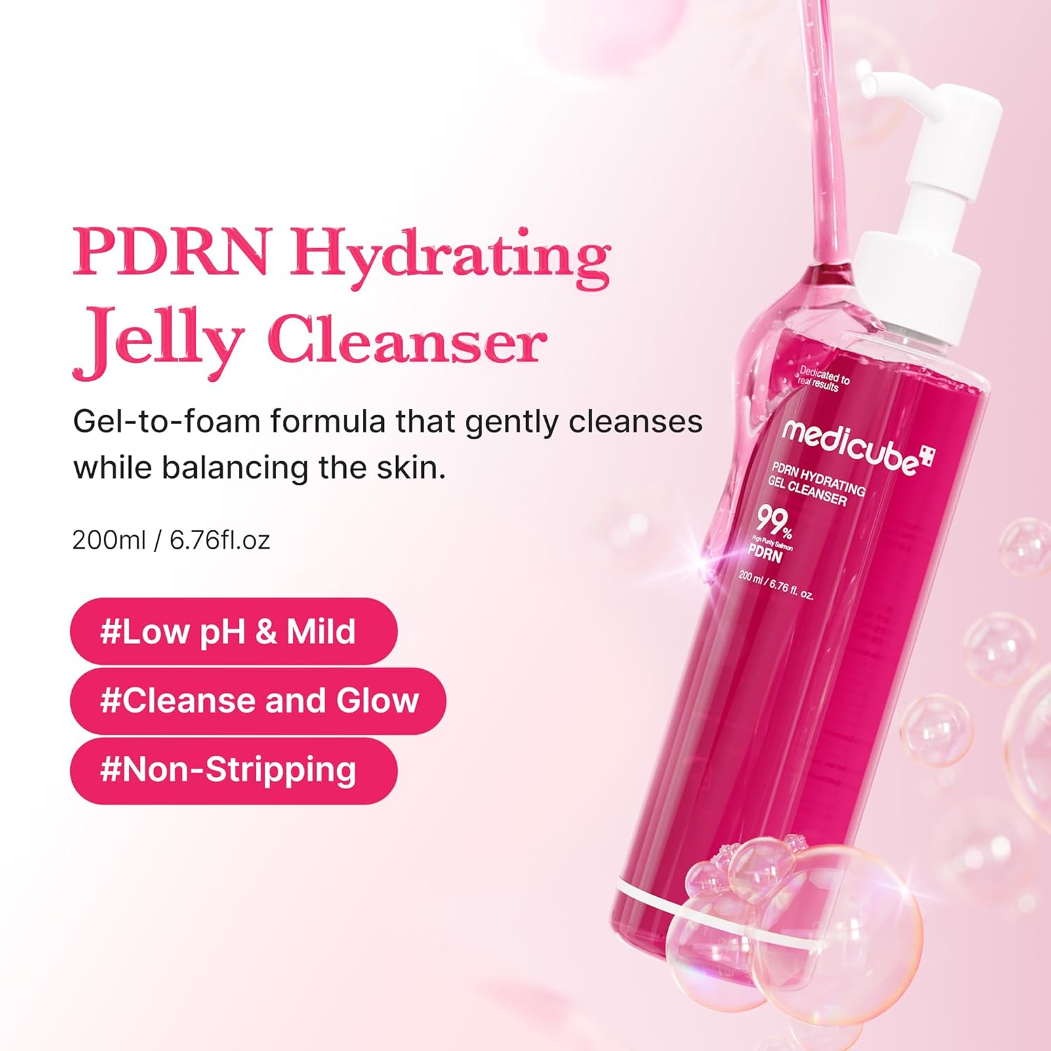 skincare-kbeauty-glowtime-medicube pdrn hydrating gel cleanser