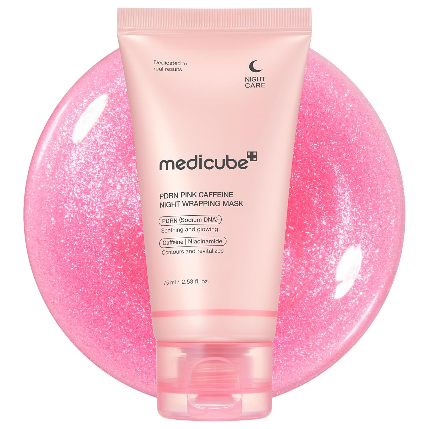 skincare-kbeauty-glowtime-medicube prdn pink caffeine night wrapping mask