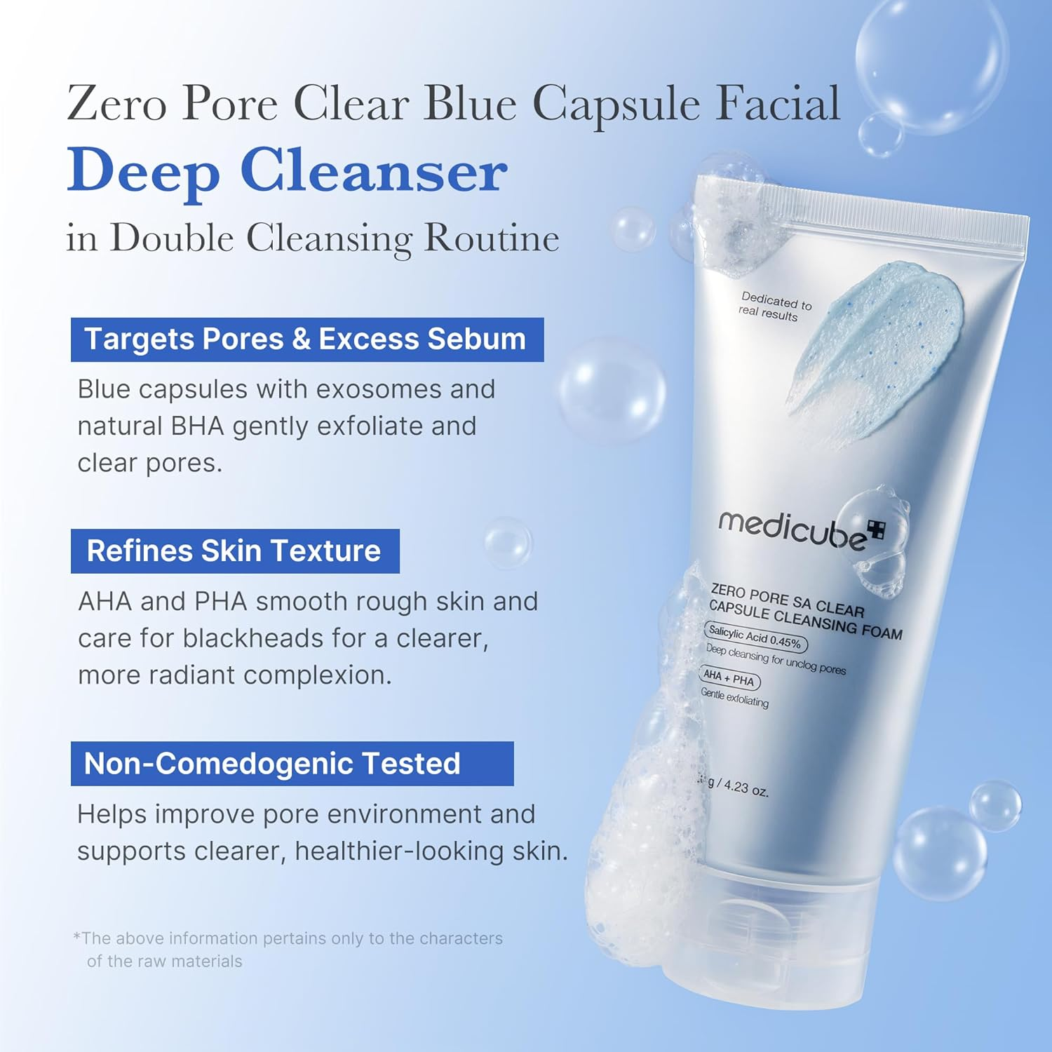 skincare-kbeauty-glowtime-medicube zero pore sa clearing capsule cleansing foam