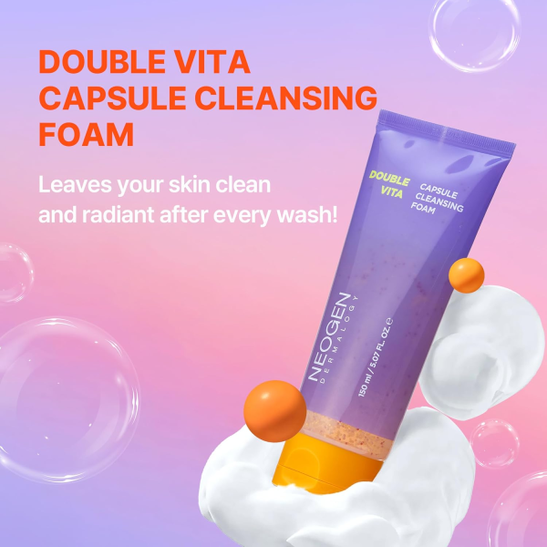 skincare-kbeauty-glowtime-neogen double vita capsule cleansing foam