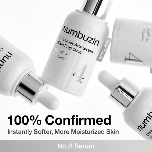 skincare-kbeauty-glowtime-numbuzin 4 ceramide aha glazed skin prep serum