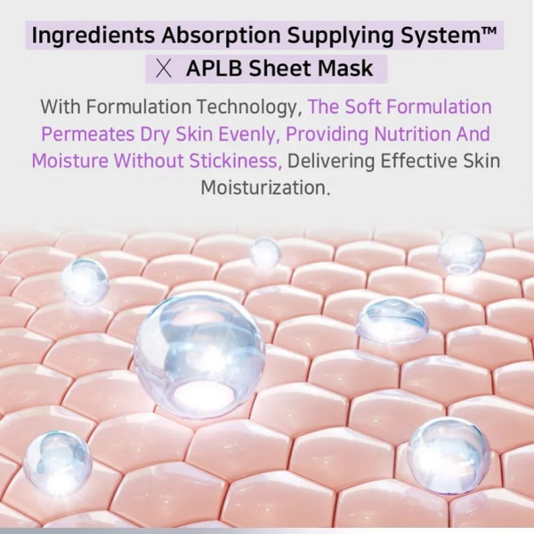 skincare-kbeauty-glowtime-aplb collagen egf peptide sheet mask