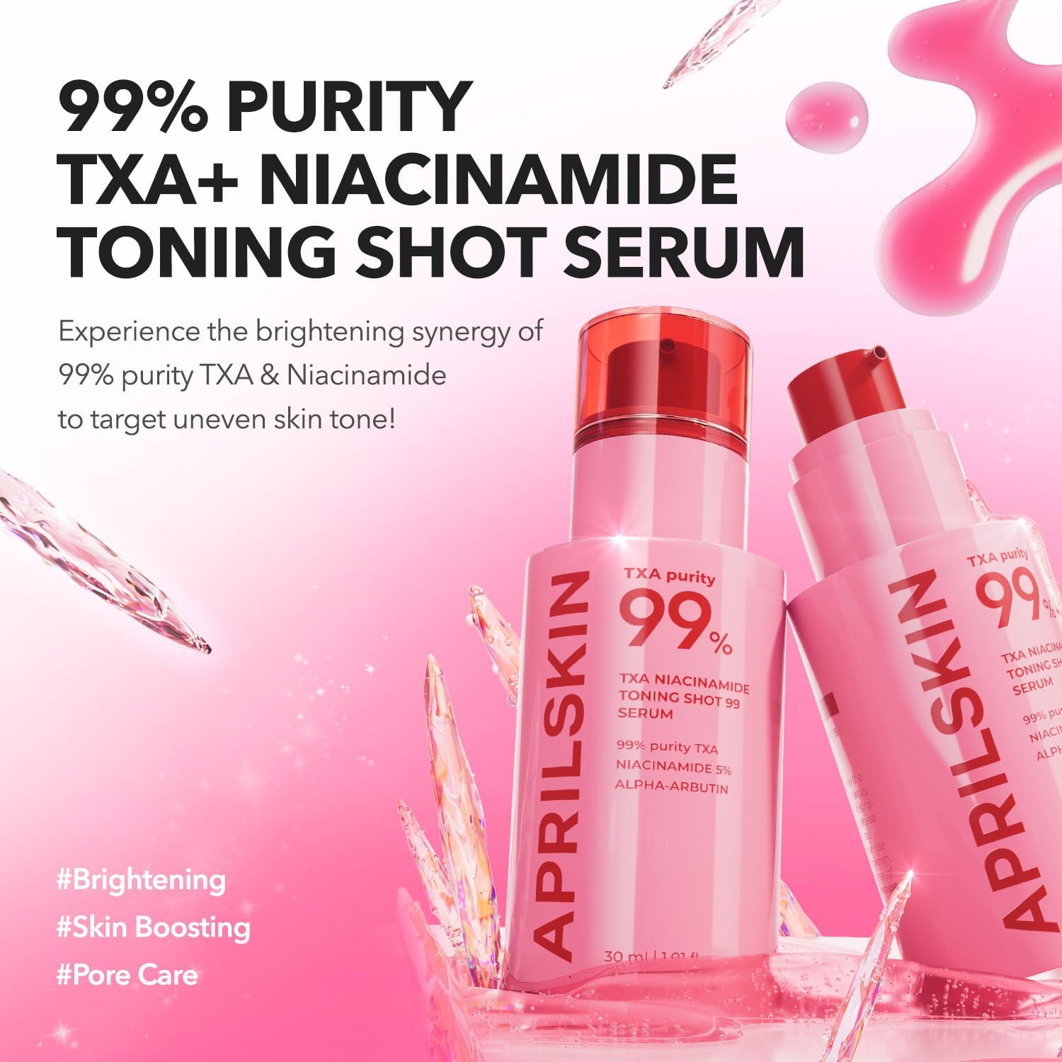 skincare-kbeauty-glowtime-aprilskin txa niacinamide toning shot 99 serum