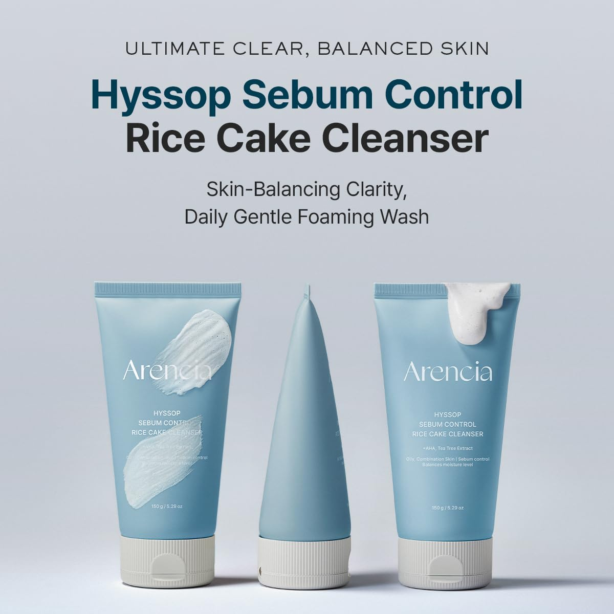 skincare-kbeauty-glowtime-arencia hyssop sebum control rice cake cleanser