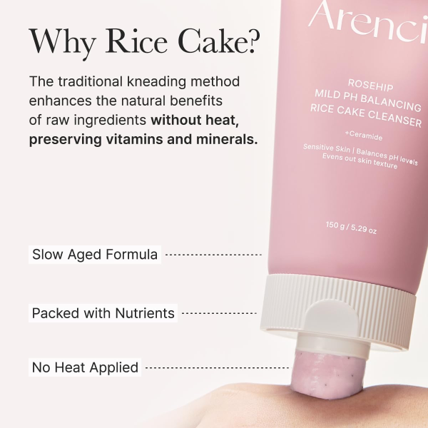 skincare-kbeauty-glowtime-arencia rosehip mild pH balancing rice cake cleanser