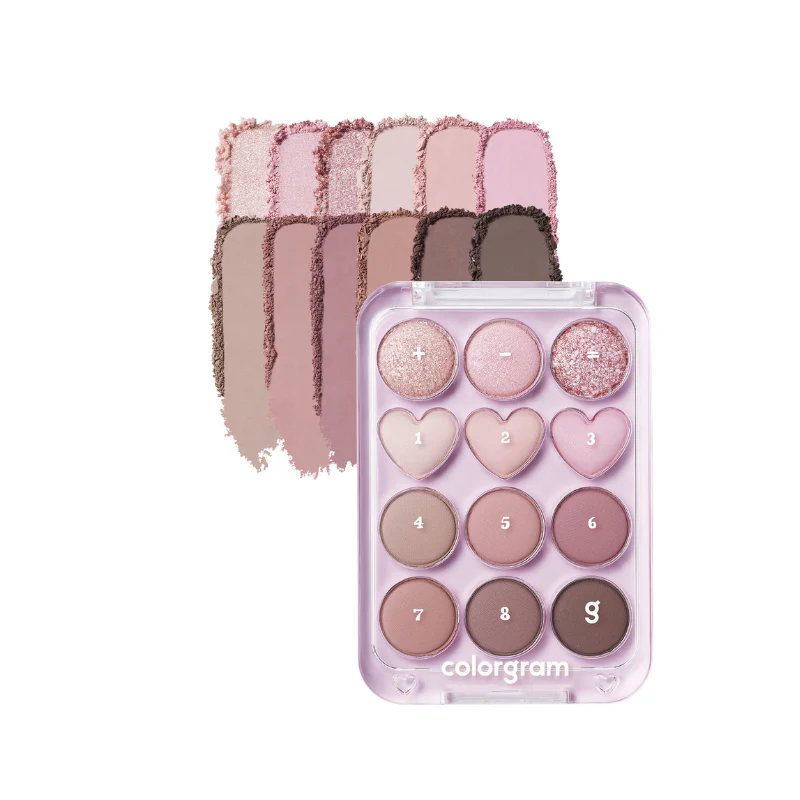 skincare-kbeauty-glowtime-colorgram pin point eye shadow palette 02 pink and mauve