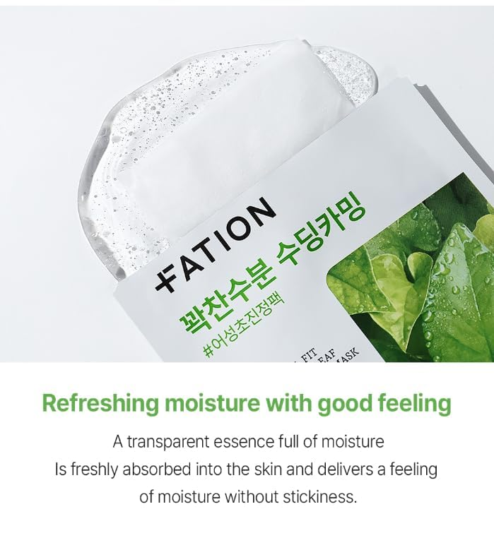 FATION Real Fit Heartleaf Calming Mask 5 skincare-kbeauty-glowtime-fation real fit heartleaf calming mask