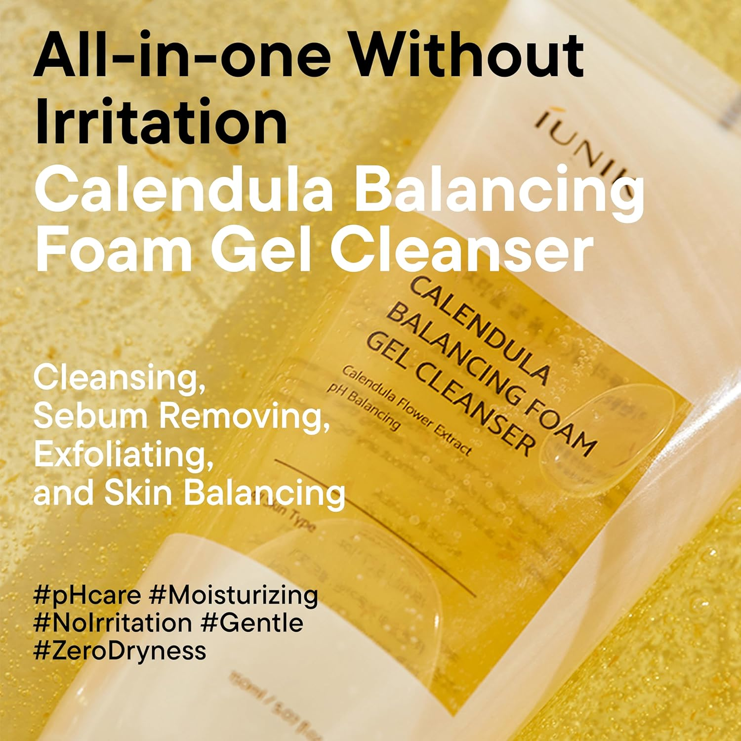 sk-IUNIK-Calendula balancing foam gel cleanser