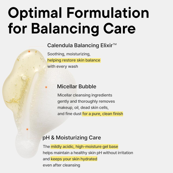 sk-IUNIK-Calendula balancing foam gel cleanser