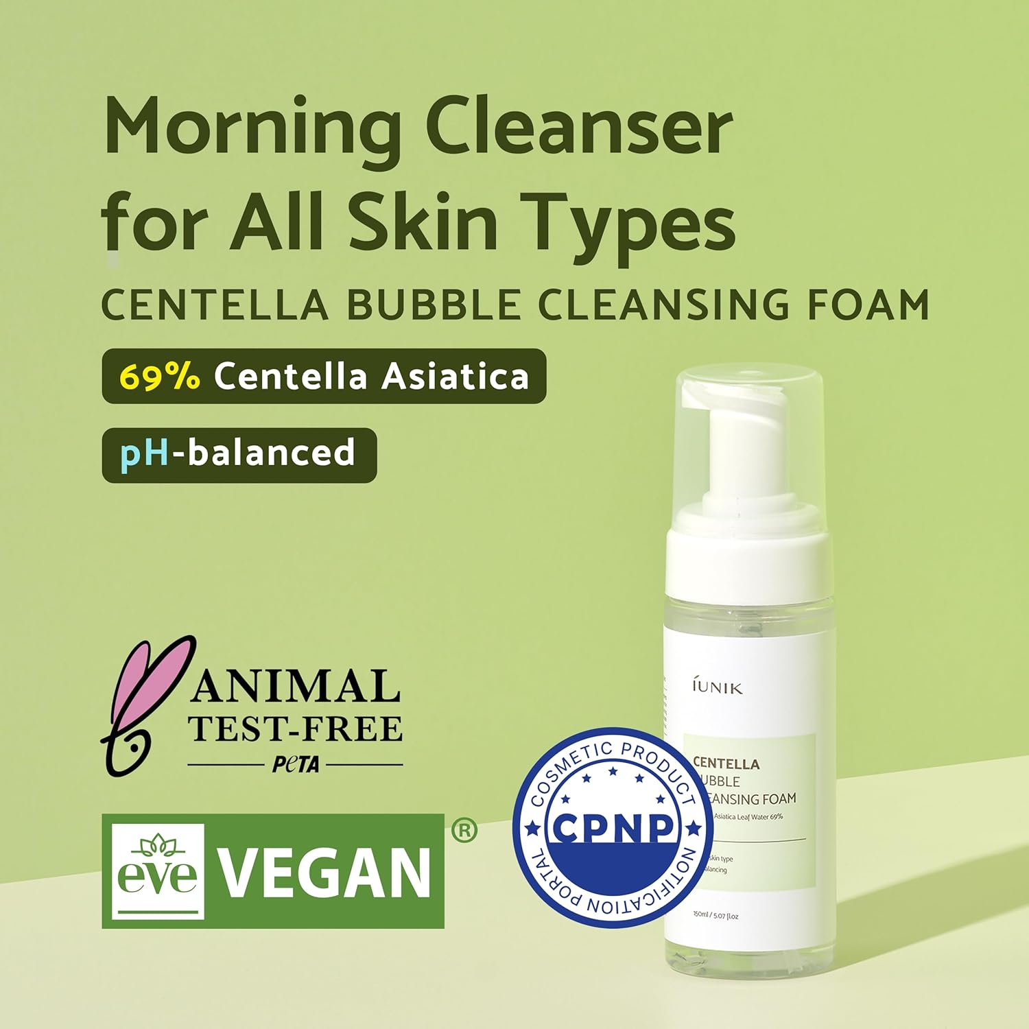 skincare-kbeauty-glowtime-iuinik centella bubble cleansing foam