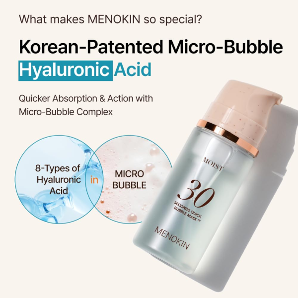skincare-kbeauty-glowtime-menokin 30 seconds quick bubble mask moist